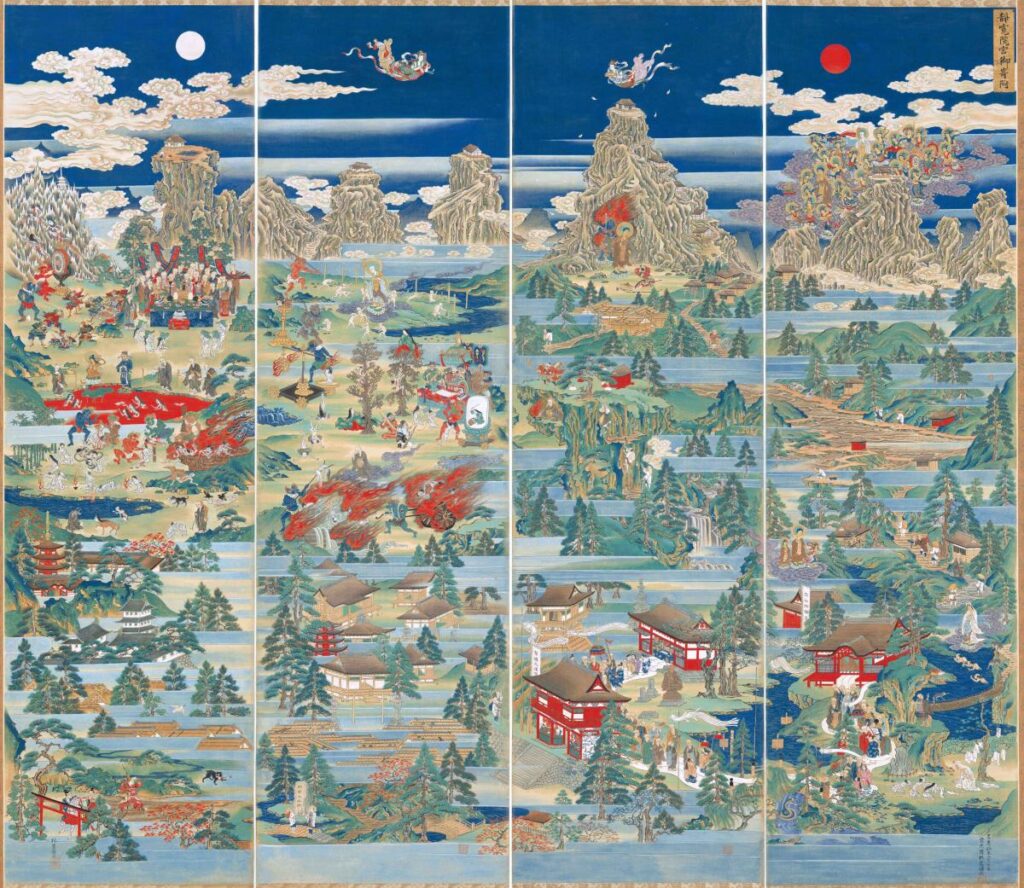 Tateyama Mandala-Kichijobo version: Collection of the Tateyama Museum, designated as a National Important Tangible Folk Cultural Property