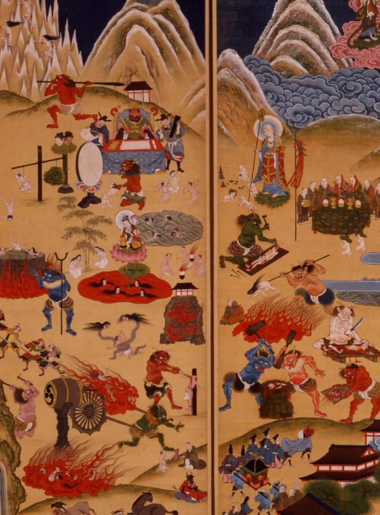 Illustrated representations of Tateyama Hell