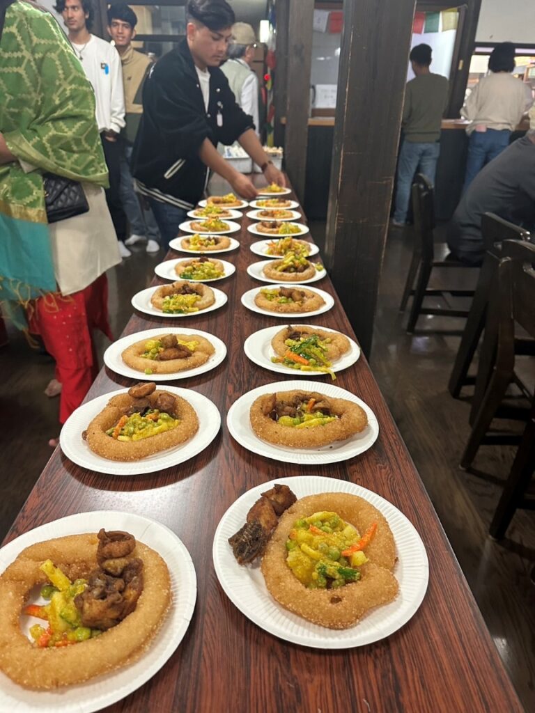 Preparing Nepalese cuisine together