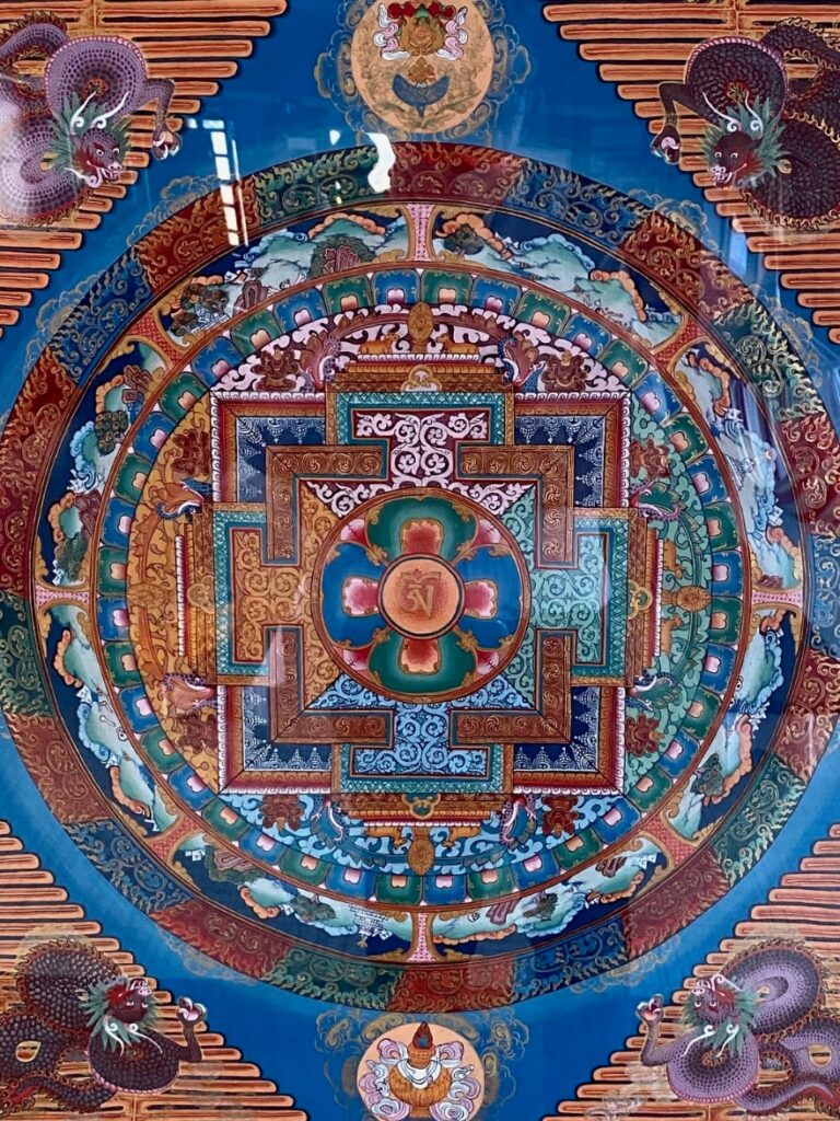 a sacred Thangka mandala created by Dhalma Lama