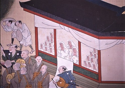 Detail of the Uba Hall in the Tateyama Mandala (Daisenbō A version)