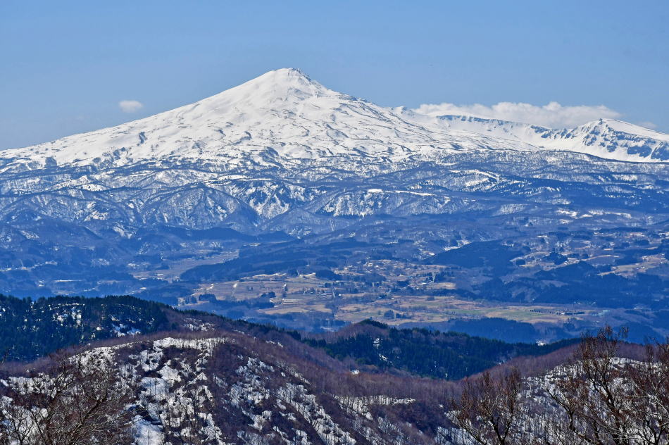 View of Mt. Chokai from Mt. Yashio