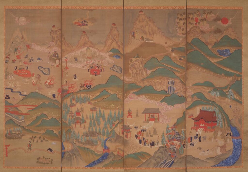 Tateyama Mandala, Tateyama Museum Version F (formerly held by the Toyama Prefectural Library)